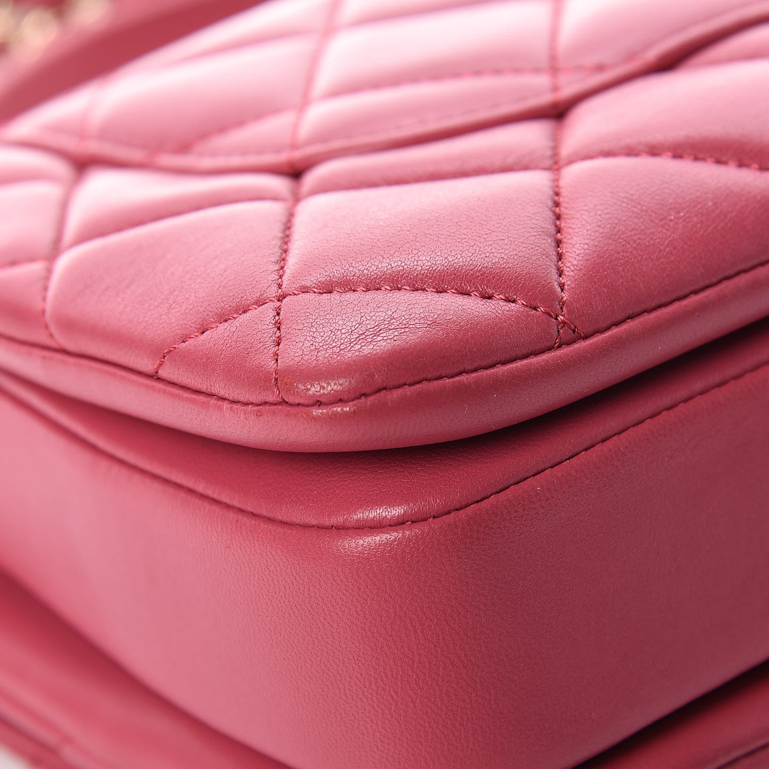 Chanel Lambskin Quilted Small Trendy CC Dual Handle Bag Dark Pink 12 of 13