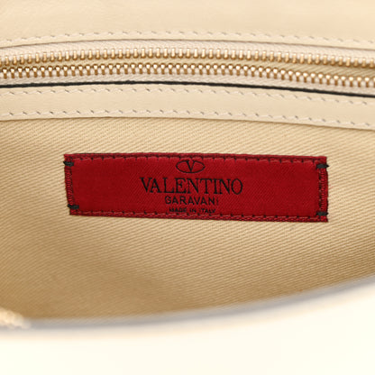 Valentino Garavani Vitello Small Rockstud Single Handle Flap Bag Light Ivory 6 of 19
