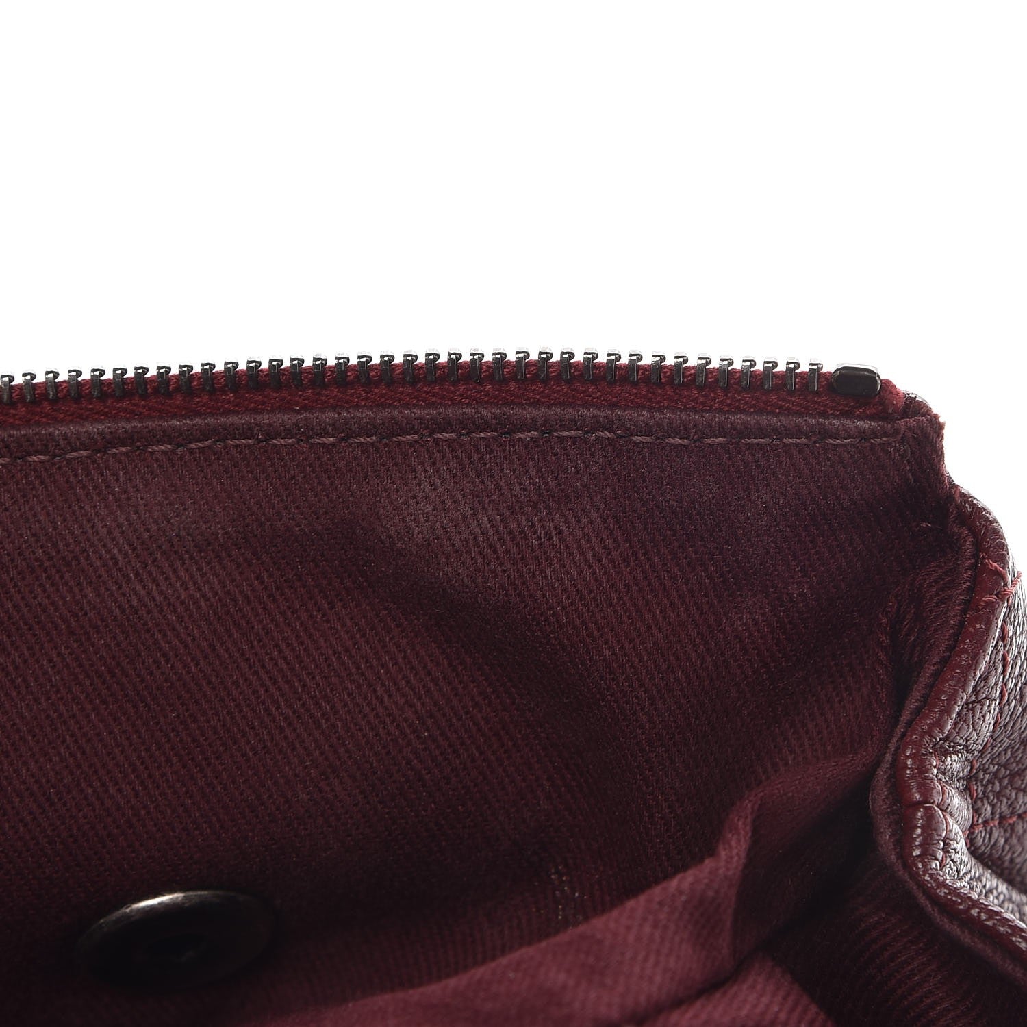 Chanel Goatskin Quilted CC Waiter Crossbody Burgundy 7 of 10