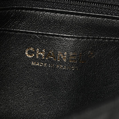 Chanel Caviar Chevron Quilted Mini Rectangular Flap Black 5 of 9