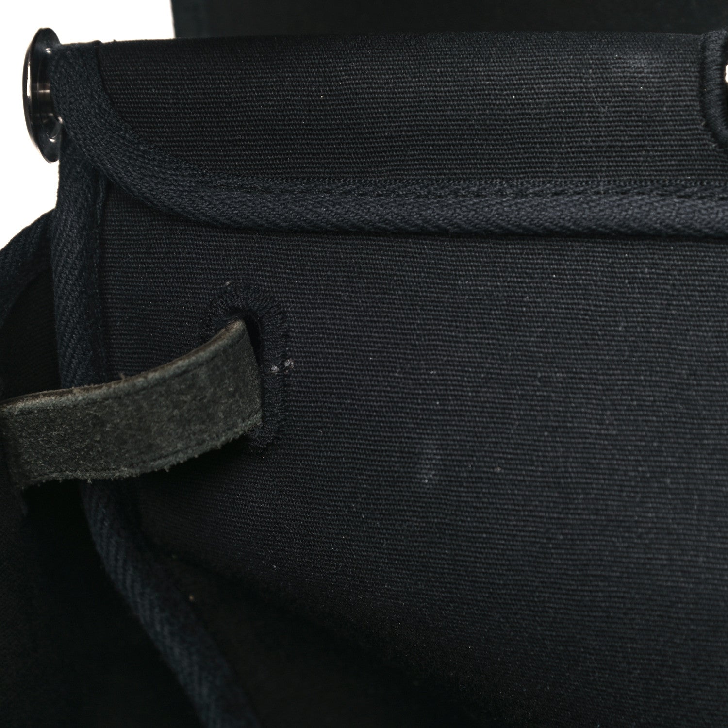 Hermes Toile Vache Calfskin Herbag 39 MM Black 13 of 19