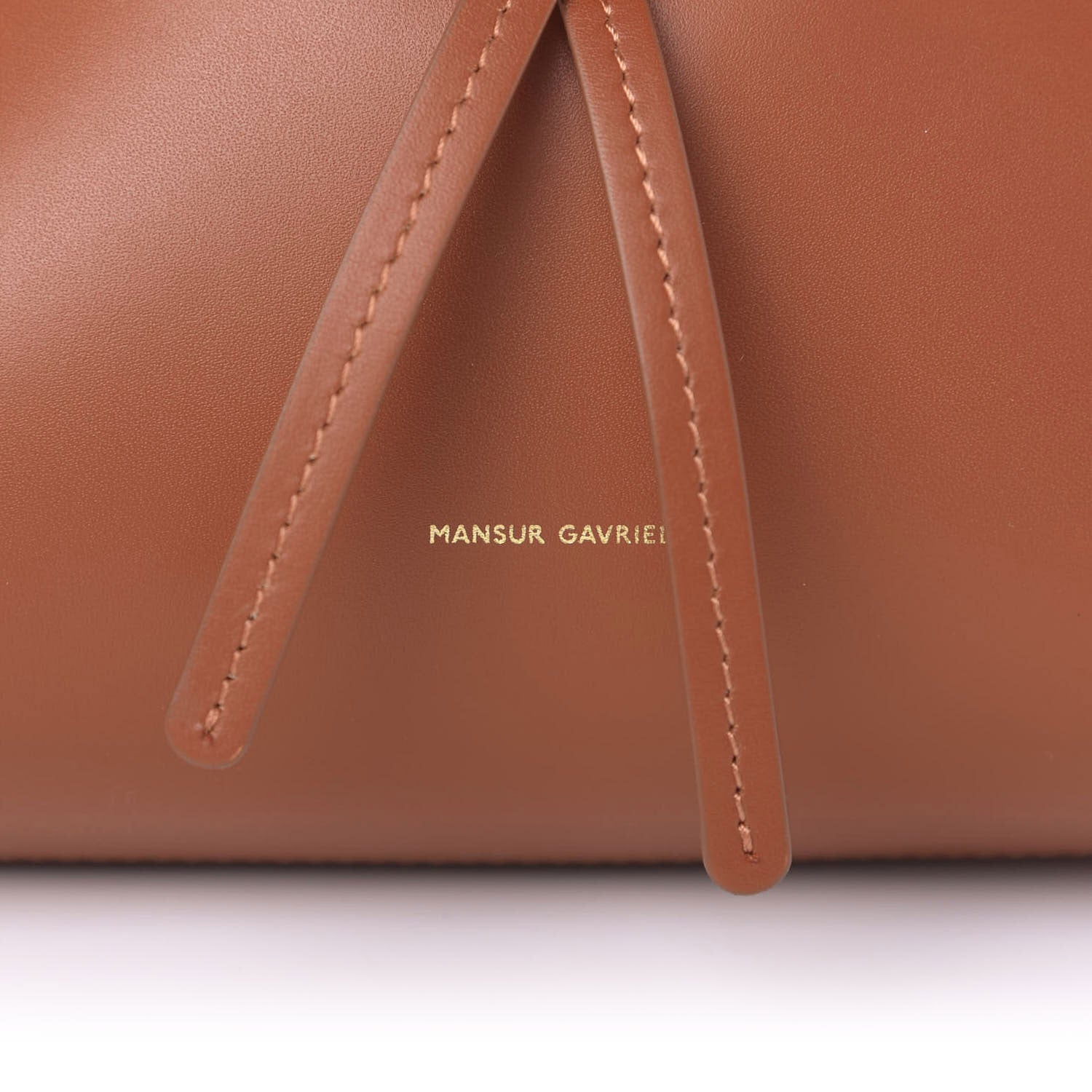 Mansur Gavriel Calfskin Mini Lady Bag Ginger 9 of 10