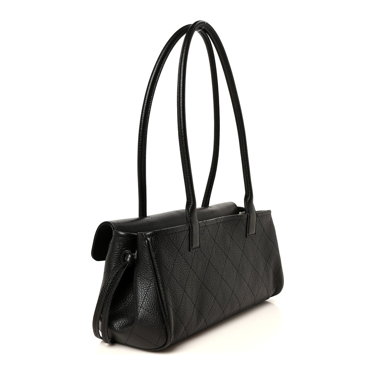 Chanel Grained Calfskin Stitched Urban Essentials Small Shopping Bag Black 3 of 11