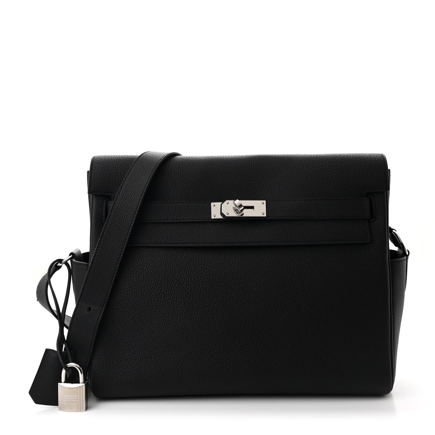 Hermes Togo Kelly Messenger GM Black 1 of 12