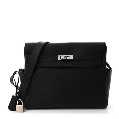 Hermes Togo Kelly Messenger GM Black 1 of 12