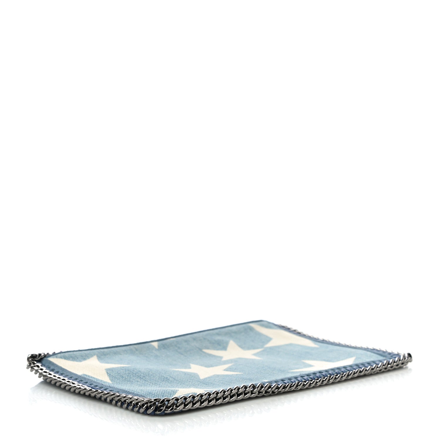Stella McCartney Denim Star Falabella Clutch Blue 3 of 9