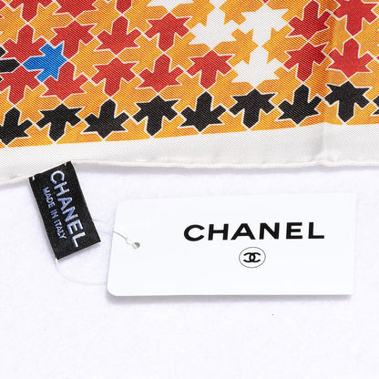 Chanel Silk CC Square Scarf Yellow 3 of 4