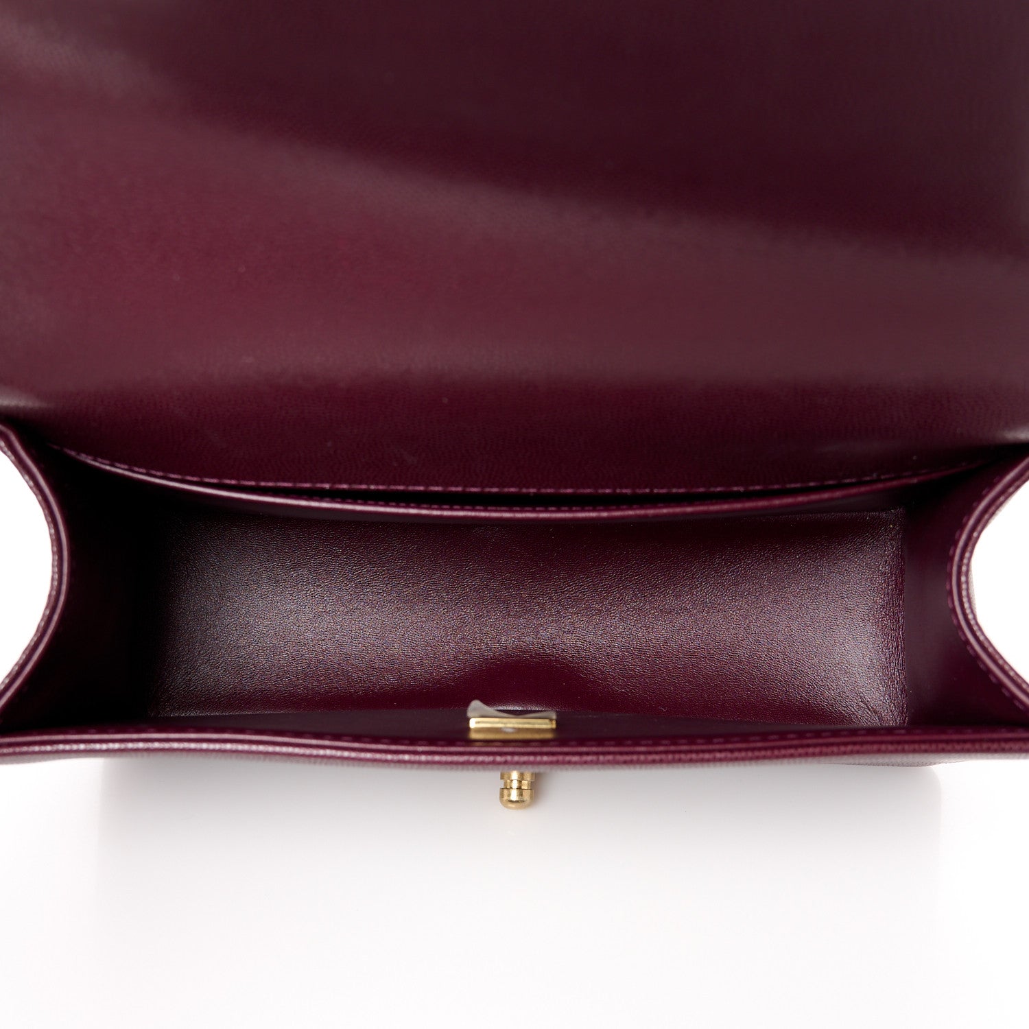 Chanel Caviar Quilted Medium Top Handle Boy Flap Burgundy 5 of 12