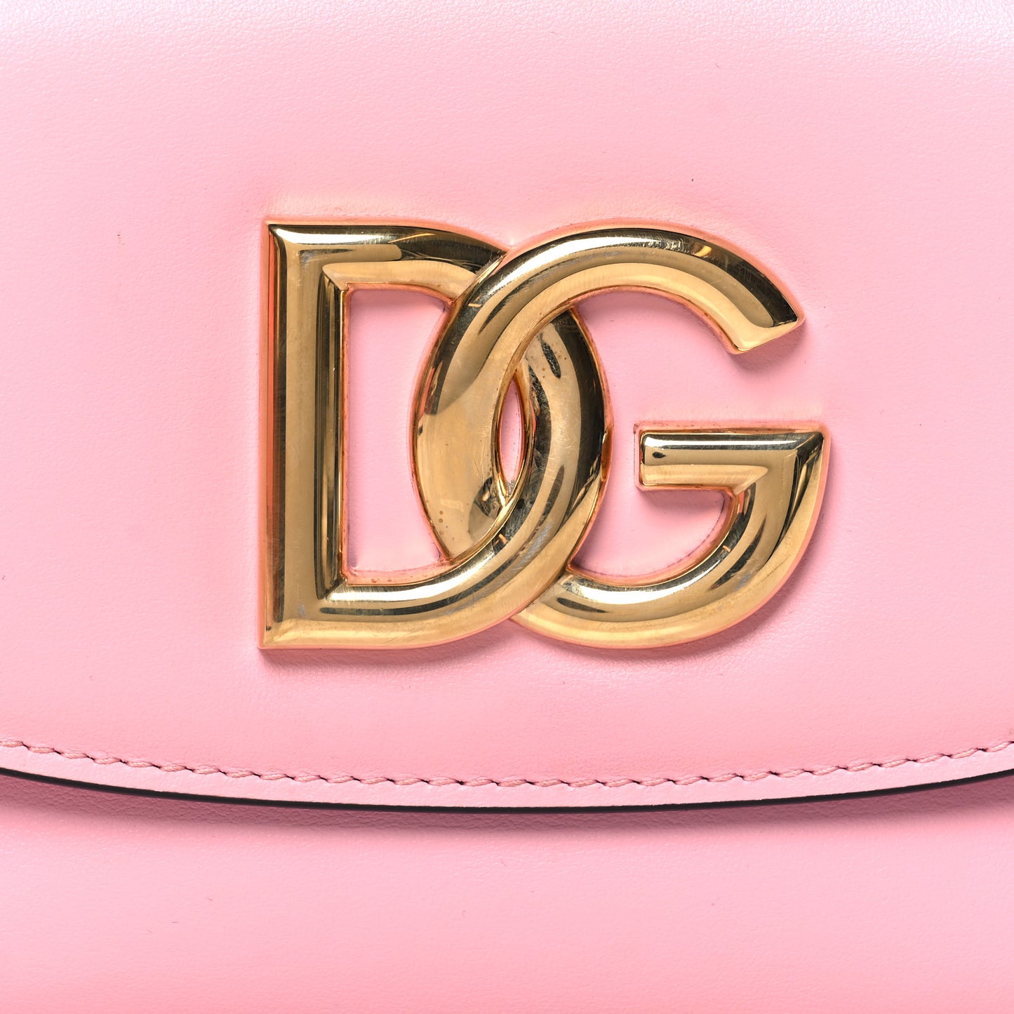 Calfskin 3.5 Flap Crossbody Bag Pink