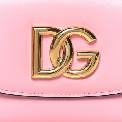 Dolce & Gabbana Calfskin 3.5 Flap Crossbody Bag Pink 7 of 9
