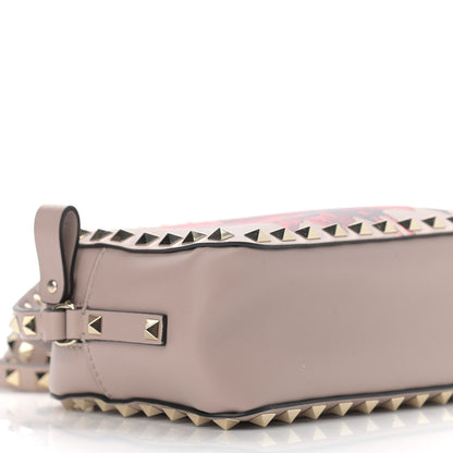 Valentino Garavani X UNDERCOVER Calfskin Rockstud Rose Print Camera Crossbody Bag Poudre 7 of 8