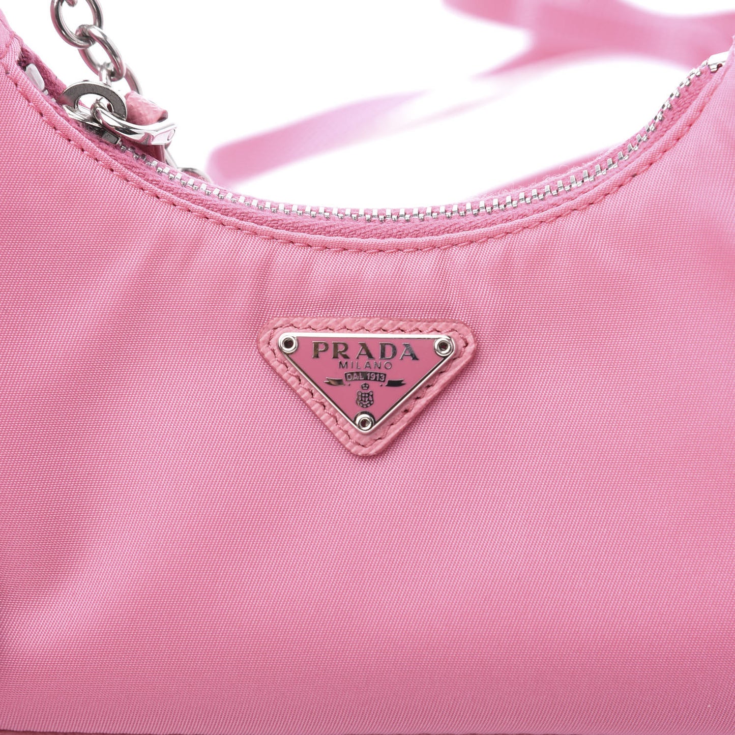 Tessuto Nylon Saffiano Mini Re-Edition 2000 Shoulder Bag Begonia