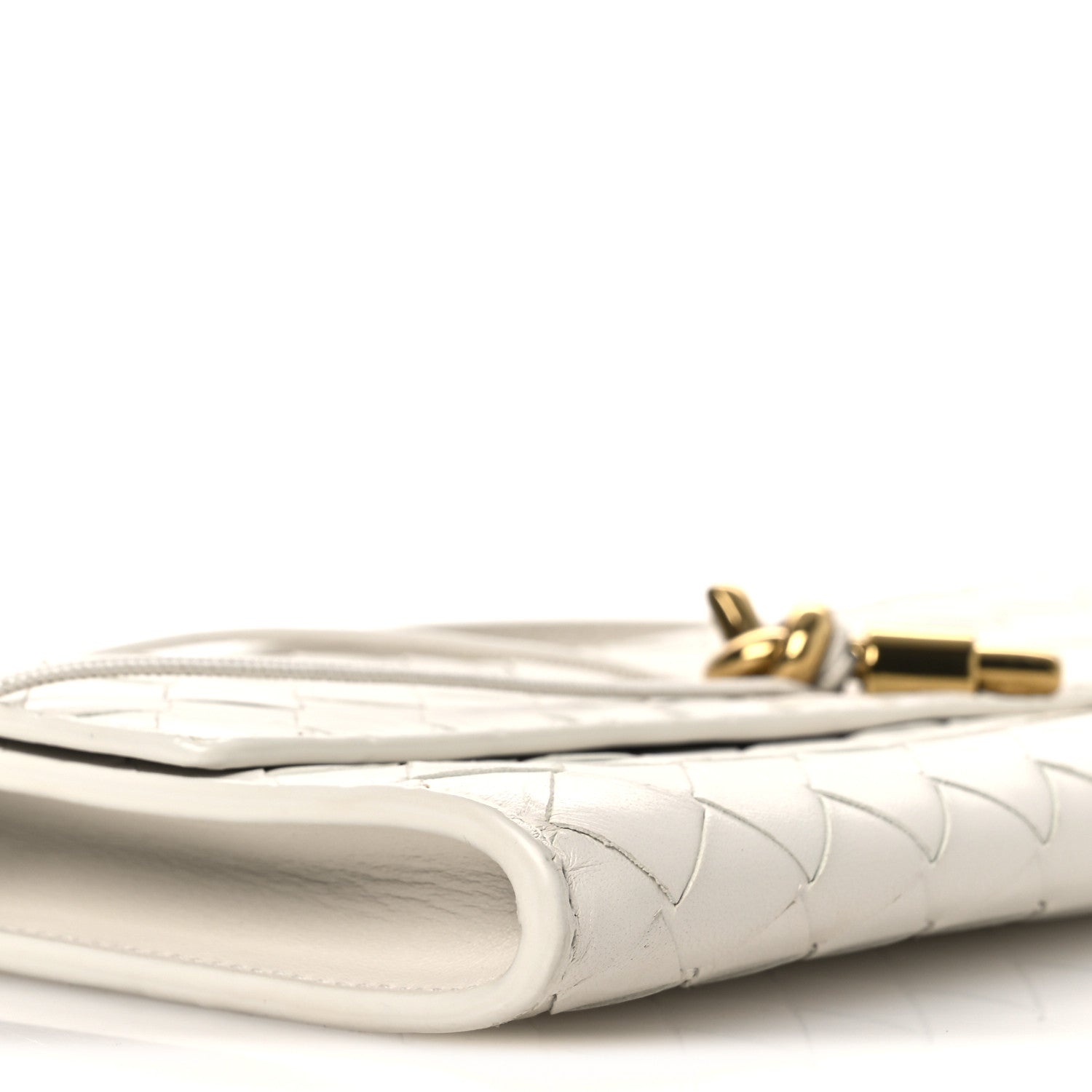 Bottega Veneta Nappa Intrecciato Long Andiamo Top Handle Clutch Sea Salt 9 of 11