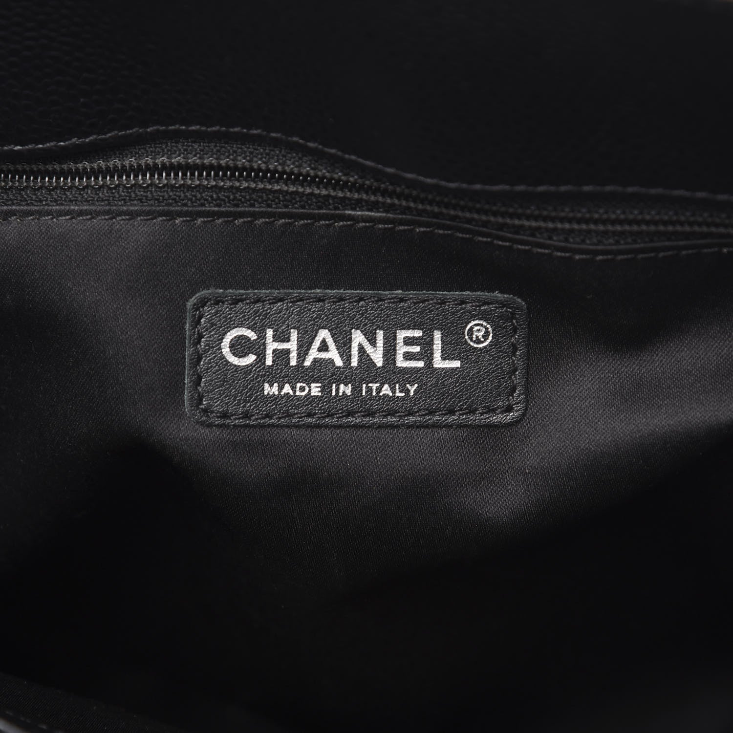 Chanel Caviar Quilted Grand Shopping Tote GST Black 5 of 9