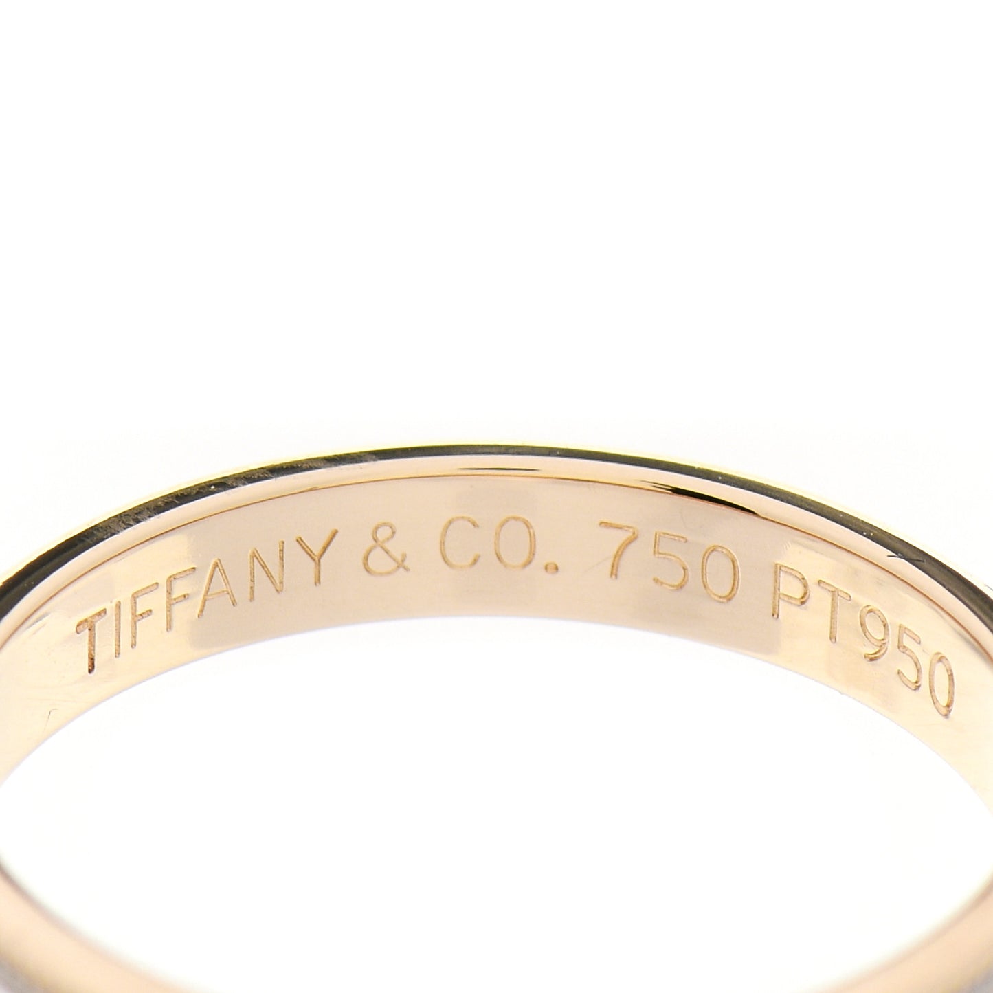 Platinum 18K Yellow Gold 3.5mm Milgrain Wedding Band Ring 58 8.5