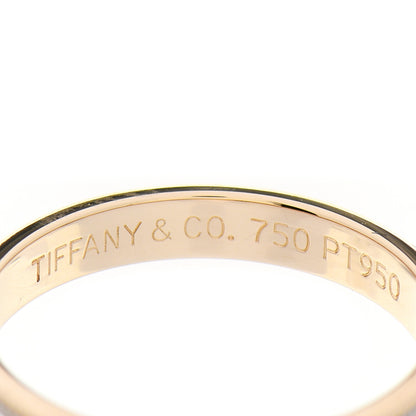 Tiffany Platinum 18K Yellow Gold 3.5mm Milgrain Wedding Band Ring 58 8.5 4 of 5