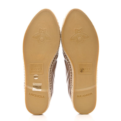 Gucci Nappa Matelasse GG Marmont Espadrilles 37.5 Porcelain Rose 5 of 10