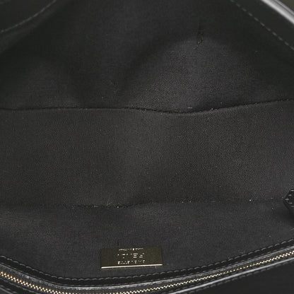 Fendi Vitello Grace Intarsio Geometric Brandy Black Multicolor 5 of 9