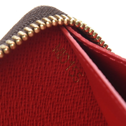 Louis Vuitton Damier Ebene Clemence Wallet Cherry 7 of 12