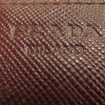 Prada Tessuto Saffiano Compact Wallet Rosso 6 of 8