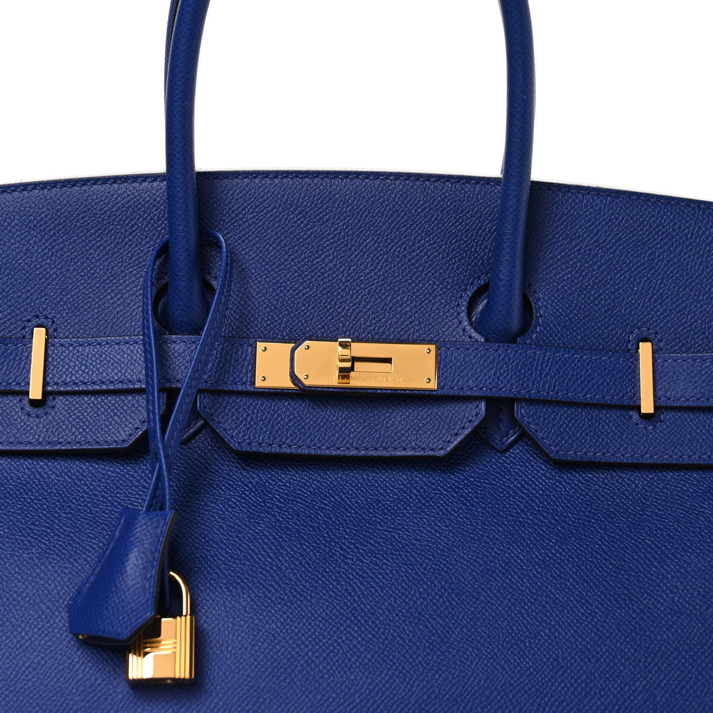 Epsom Birkin 35 Bleu Electrique