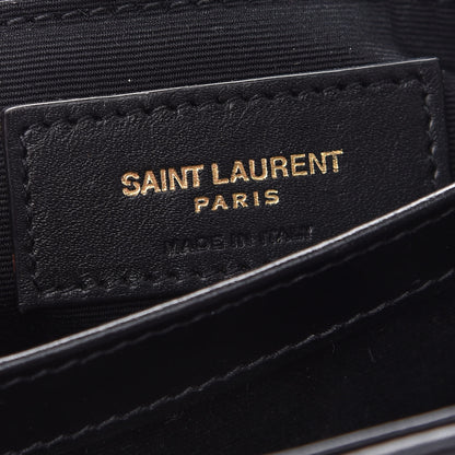 Saint Laurent Calfskin Y Quilted Monogram Toy Loulou Crossbody Bag Black 6 of 8