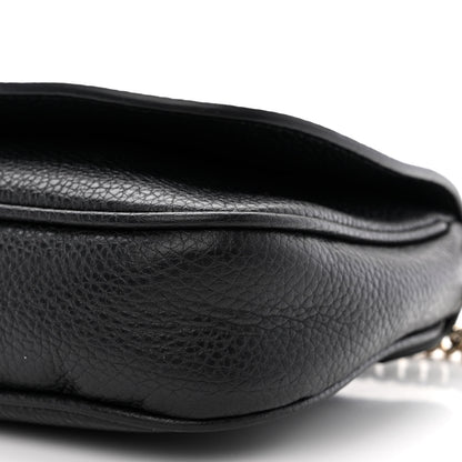 Gucci Pebbled Calfskin Medium Soho Flap Crossbody Black 10 of 10