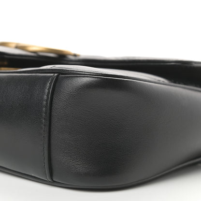 Gucci Calfskin Matelasse Mini GG Marmont Shoulder Bag Black 7 of 11