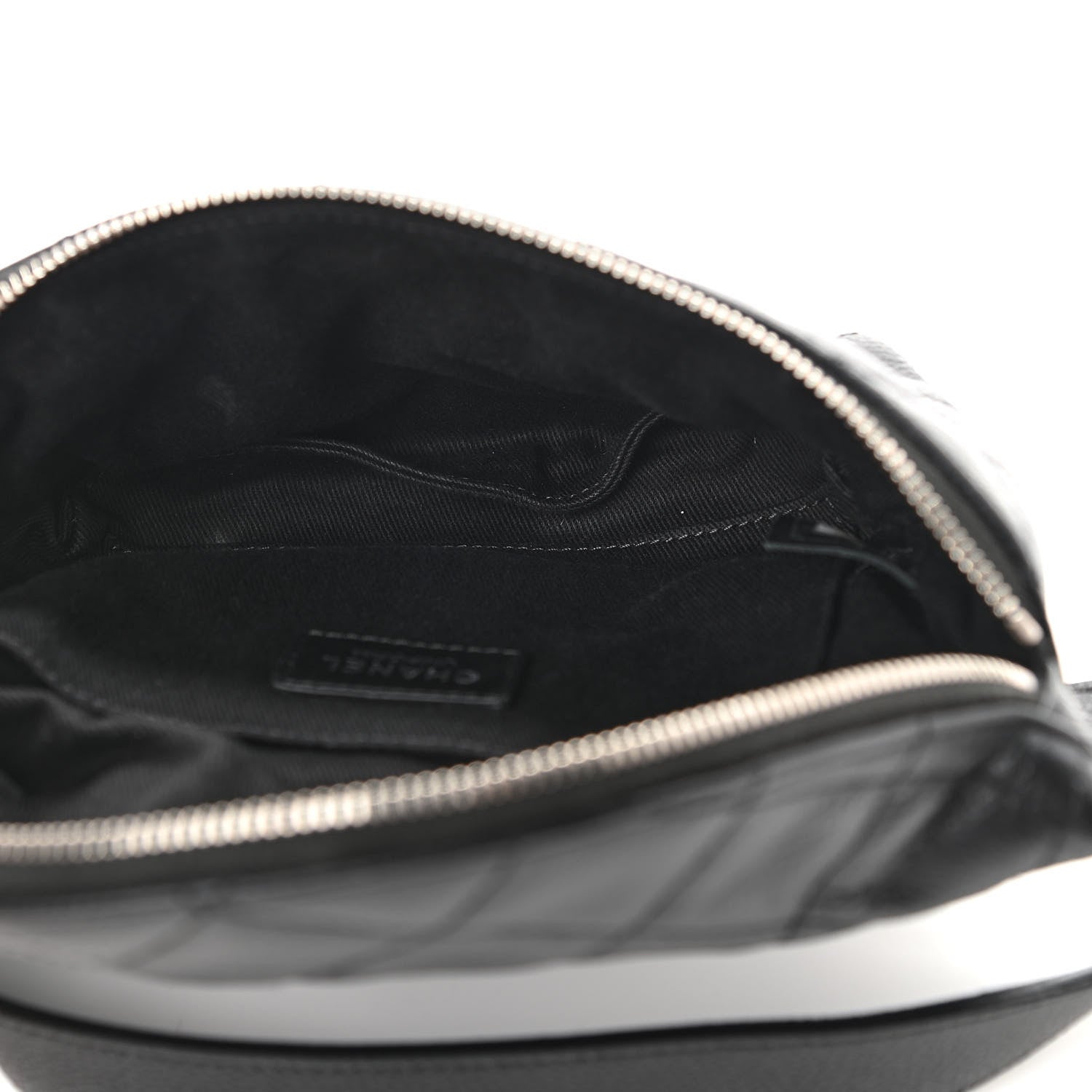 Chanel Grained Calfskin Quilted Waist Belt Bag Black 5 of 10