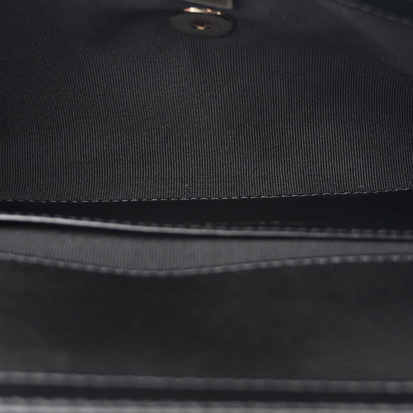 Lambskin Quilted Flap Clutch Bag With Chain Black