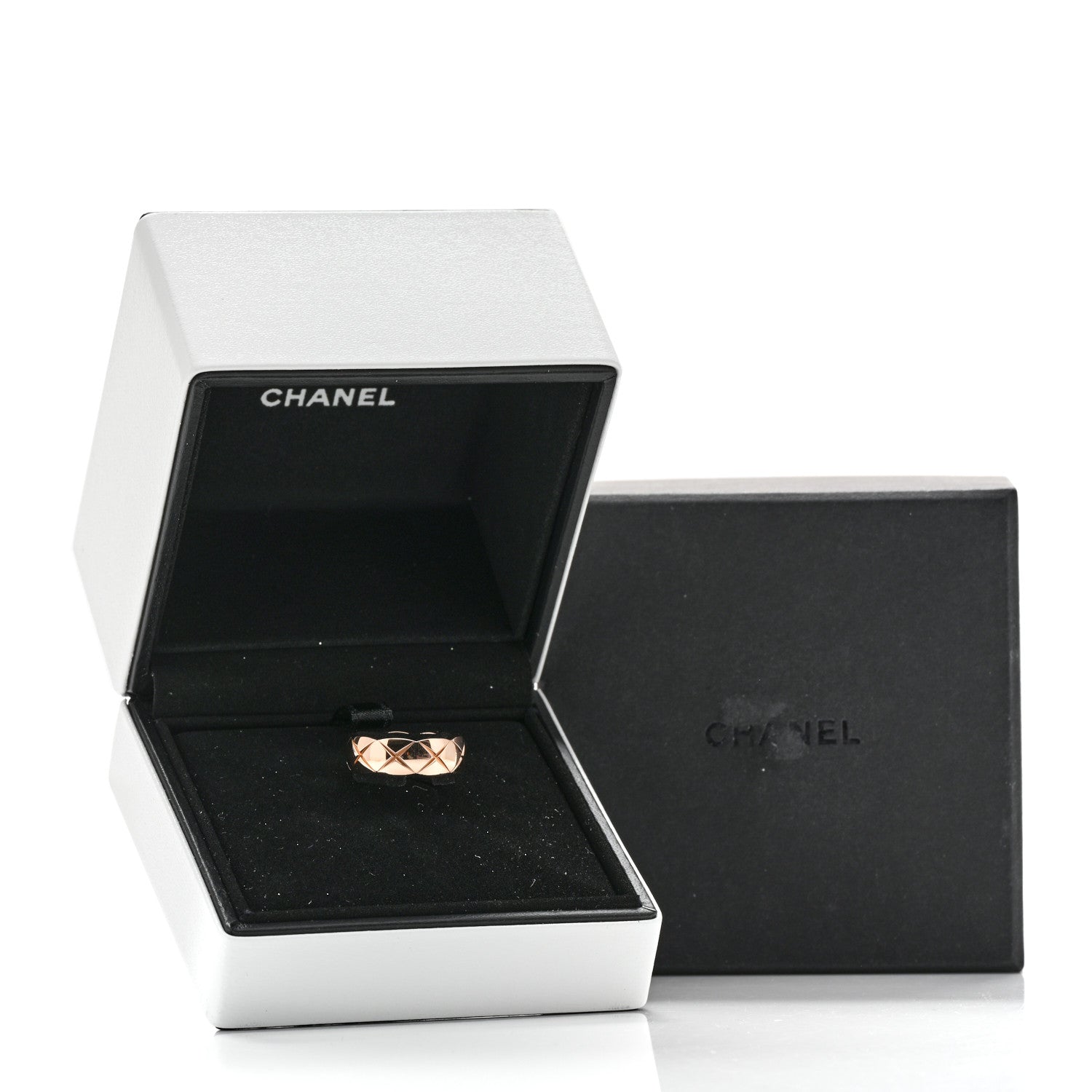 Chanel 18K Beige Gold Small Coco Crush Ring 53 6.5 6 of 6