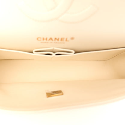 Chanel Caviar Quilted Medium Double Flap White 5 of 11