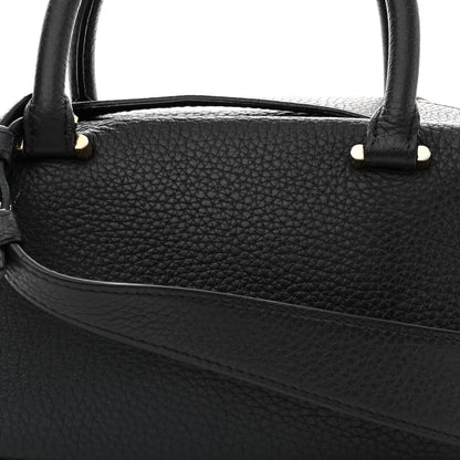 Delvaux Grained Calfskin Mini Cool Box Satchel Black 8 of 10