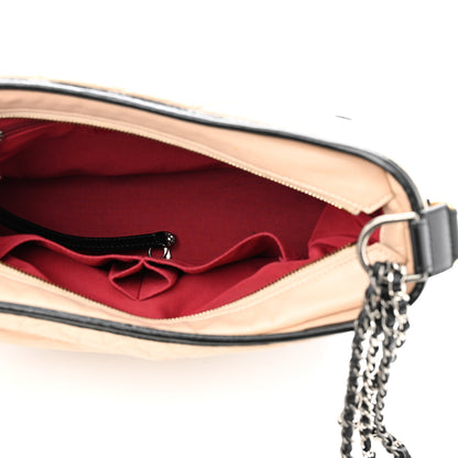 Chanel Aged Calfskin Quilted Medium Gabrielle Hobo Beige Black 7 of 10