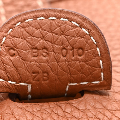 Hermes Taurillon Clemence Evelyne III PM Gold 7 of 12