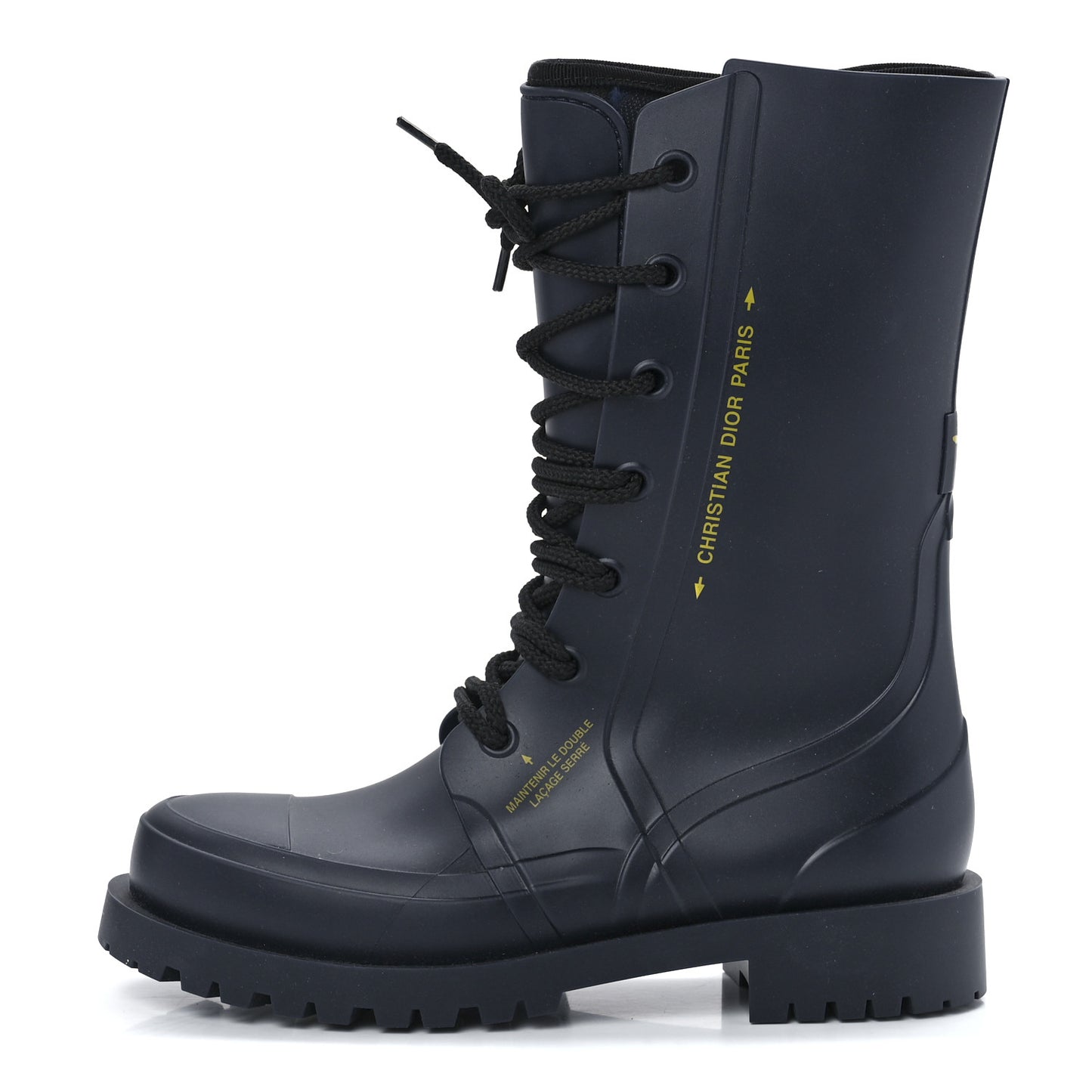 Rubber Diorcamp Low Boots 36 Indigo