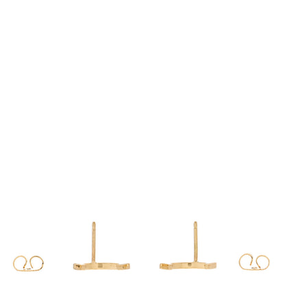 Tiffany 18K Yellow Gold T Smile Stud Earrings 3 of 4