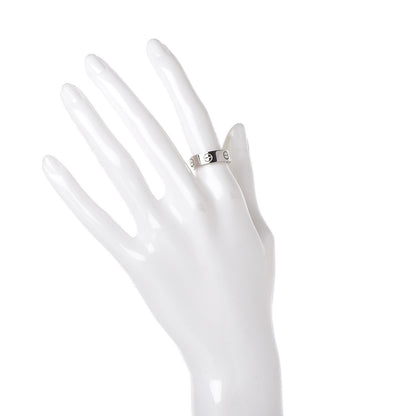 Cartier 18K White Gold 5.5mm LOVE Ring 51 5.75 2 of 5