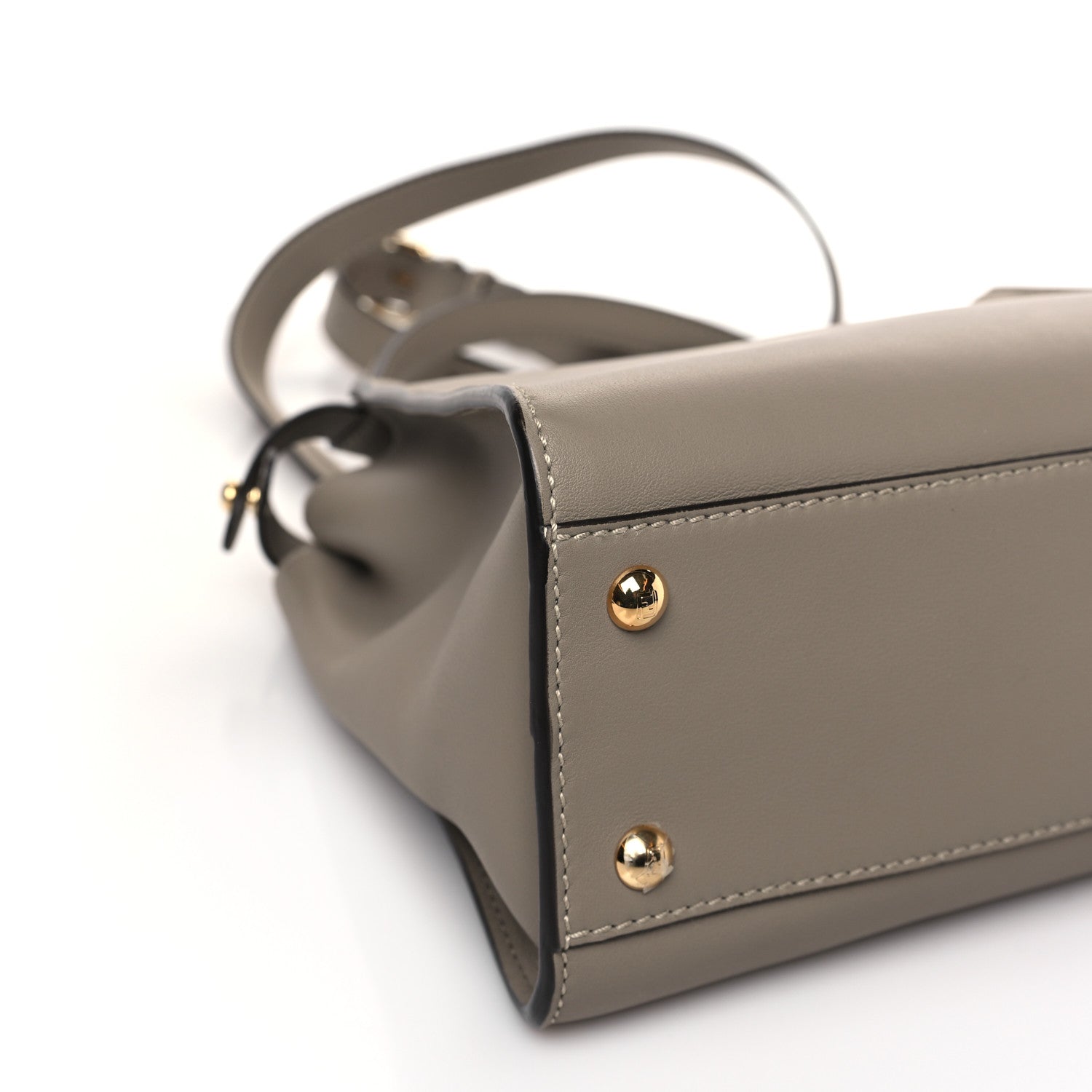 Fendi Vitello Seta Plexiglass Tortoise Medium Peekaboo Iconic Satchel Tortora 8 of 9