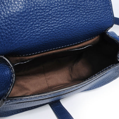 Chloe Calfskin Mini Marcie Round Crossbody Bag Royal Navy 5 of 10