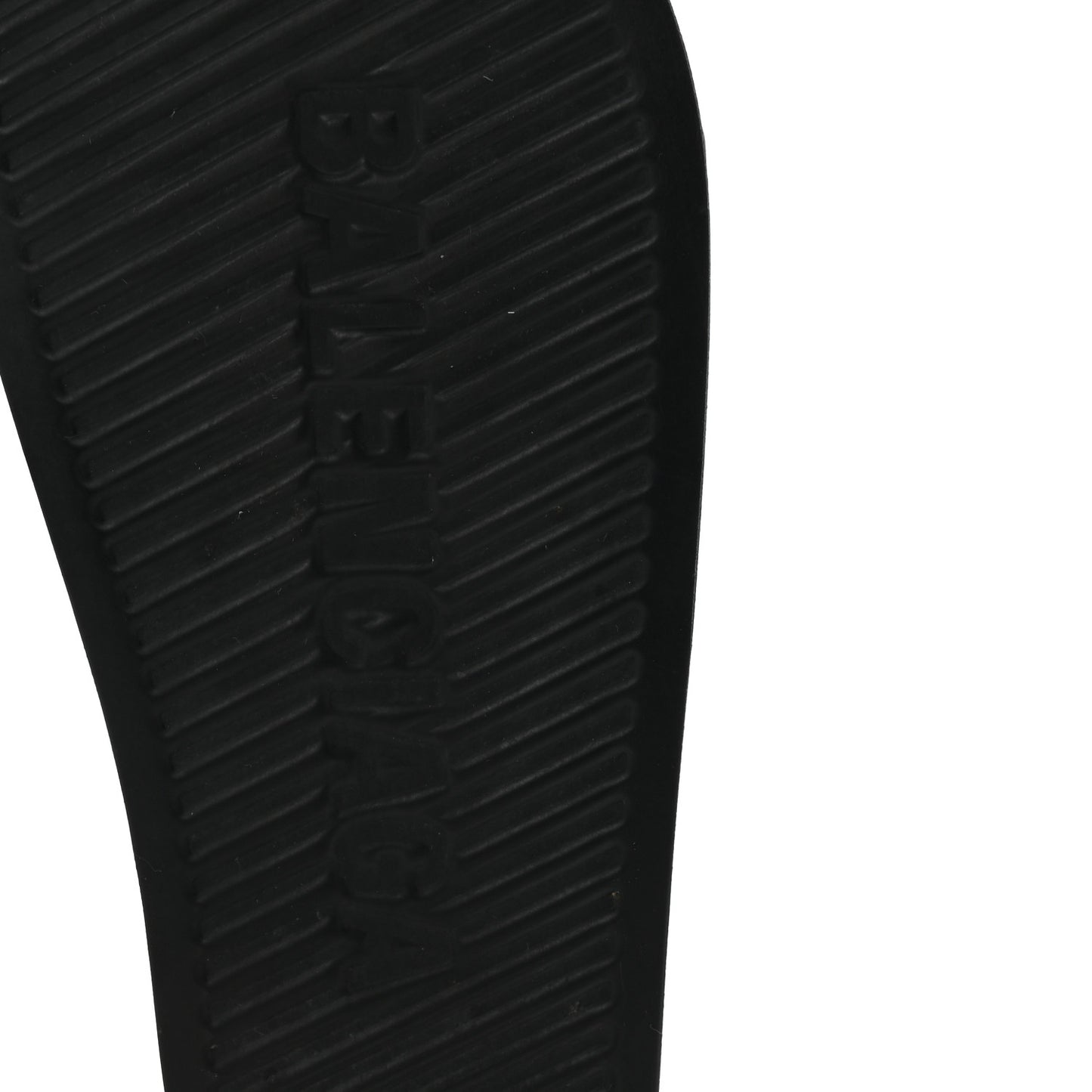 Rubber Logo Pool Slide Sandals 37 Black