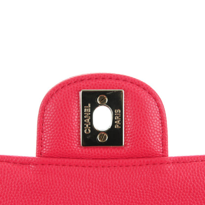 Chanel Caviar Quilted Mini Rectangular Flap Dark Pink 6 of 8