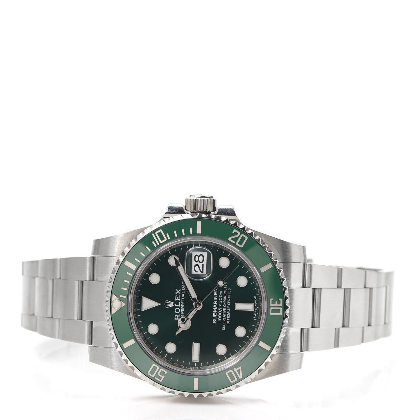 Stainless Steel 40mm Oyster Perpetual Submariner Date Hulk Watch Green 116610LV