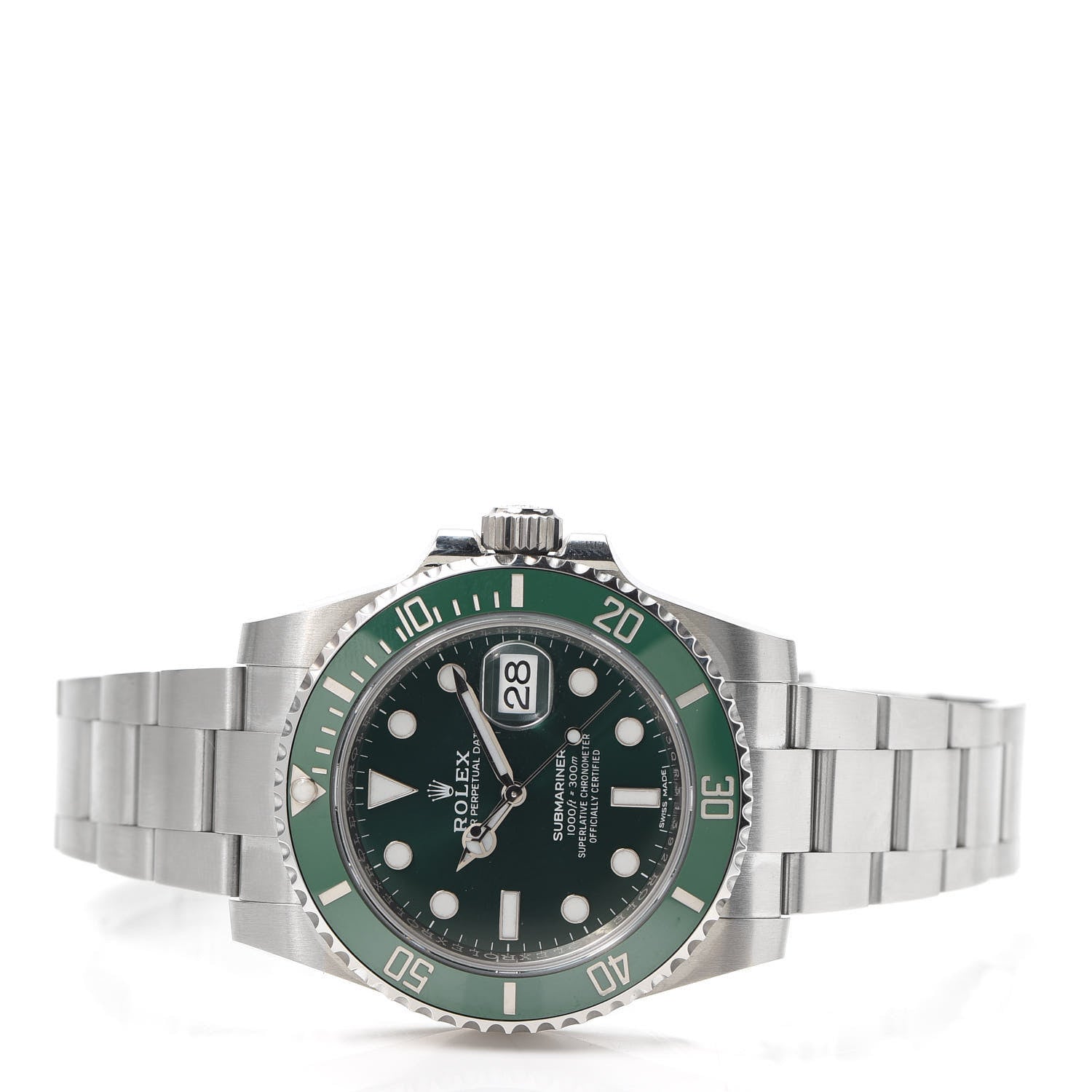 Rolex Stainless Steel 40mm Oyster Perpetual Submariner Date Hulk Watch Green 116610LV 2 of 5