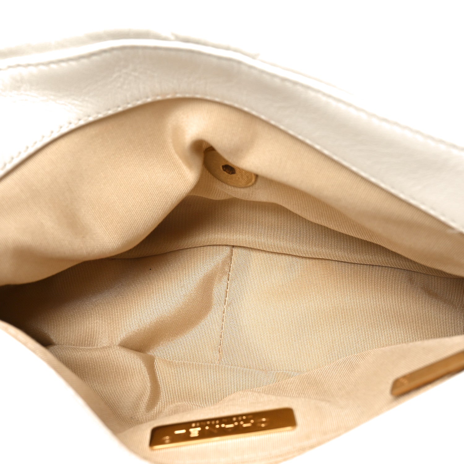 Chanel Lambskin Quilted Medium Chanel 19 Flap White 5 of 10