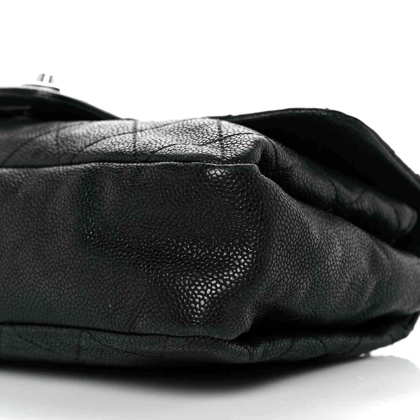 Caviar Quilted Medium Simply CC Flap Black