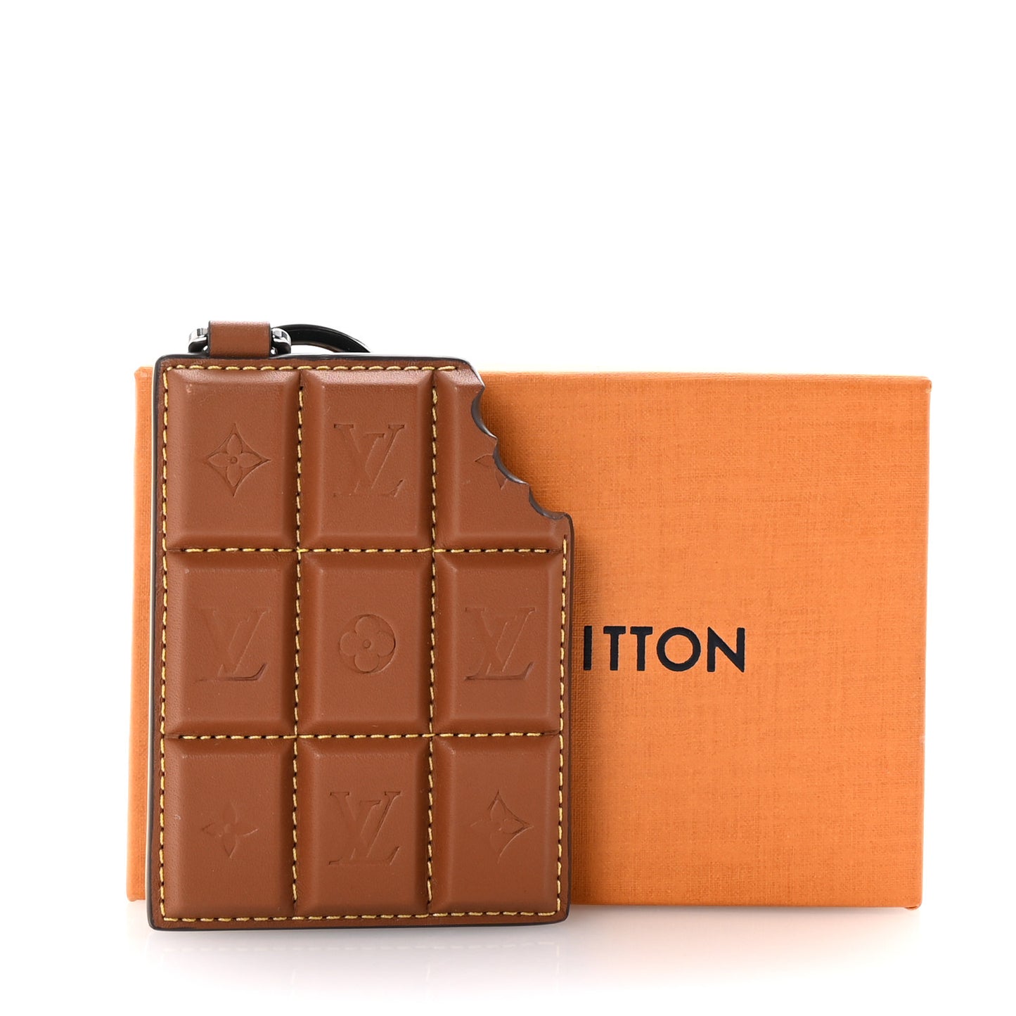 Monogram LV Chocolate Bar Bag Charm Key Holder