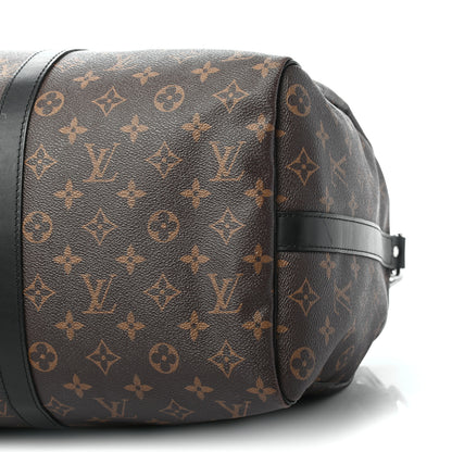 Louis Vuitton Monogram Macassar Keepall Bandouliere 45 9 of 9