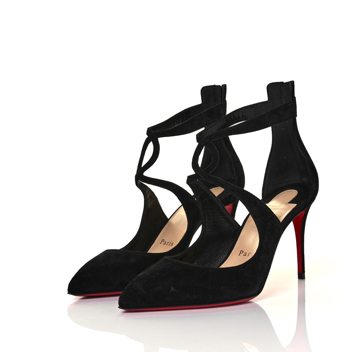 Veau Velours Rosas 85 Pumps 38.5 Black