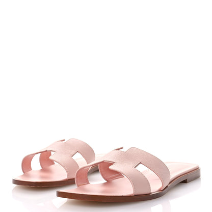 Hermes Epsom Oran Sandals 41 Rose Pale 4 of 8